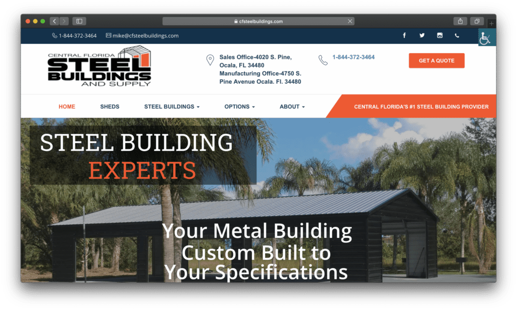 CF Steel Buildings Site