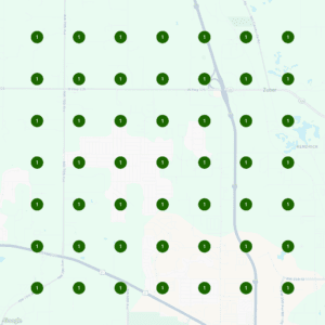 THE LOCAL SEO PLAYBOOK 3 data points heat map